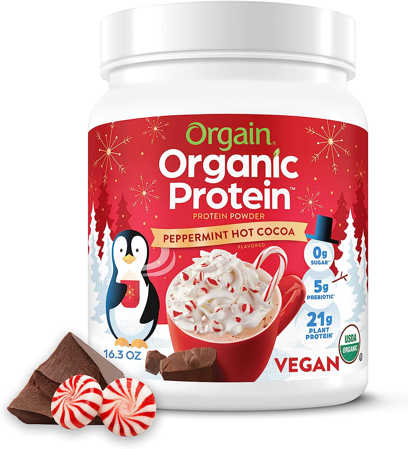Orgain Proteína Vegana Orgánica Cocoa 462 Gramos